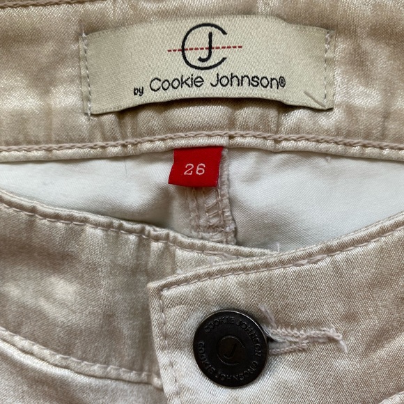 CJ by Cookie Johnson Wisdom Ankle Skinny Denim Jeans Pale Gold - Picture 4 of 10